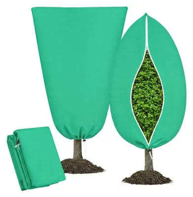 Immagine prodotto di 2 coperture protettive per piante, dimensioni 80x120 cm, tessuto non tessuto verde
