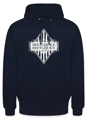 Produktbild von Spreadshirt Beetlejuice 2 Logo Uni Hoodie, XL, Navy