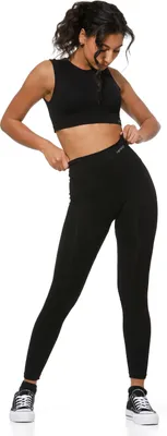 Produktbild von Yenita® Leggings "Ribbed Collection" XS-S Schwarz