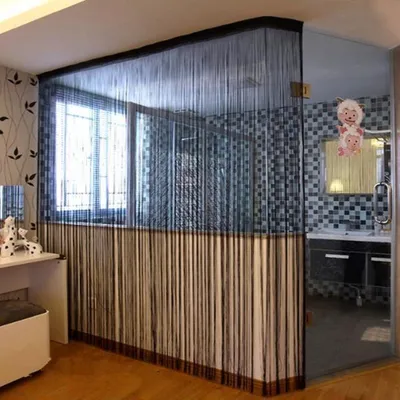 Obrázek produktu pro hnědý pruhovaný závěs o rozměrech 100 x 200 cm