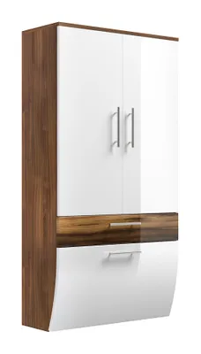 Produktbild von Hochschrank - Salona - walnuss-weiss