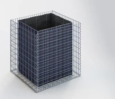 Immagine prodotto di Letto rialzato rettangolare 100 cm x 100 cm x 90 cm (L x H x P), dimensione della rete 5 x 10 cm, spessore delle pareti 10 cm