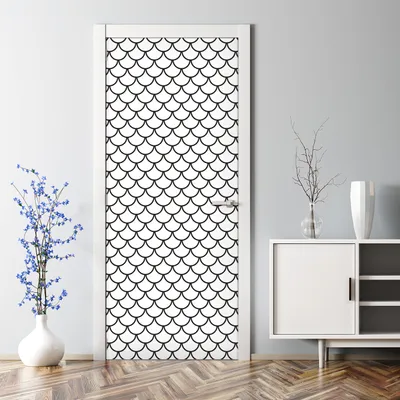 Produktbild von Dekorative Aufkleber selbstklebend Klebefolie Wandaufkleber Türposter Fischschuppen 77 x 200 cm