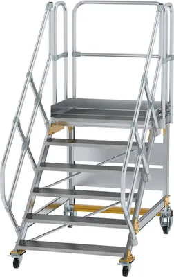 Produktbild von MUNK Plattformtreppe fahrbar 45° Stufenbreite 1000mm 6 Stufen