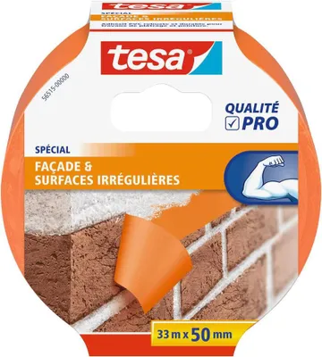 Produktbild von tesa Maler- & Putzband Spezial für Fassade und Oberflächen orange, 33m x 50mm