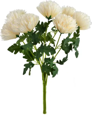 Image de Bouquet artificiel en plastique Viridis AW25, H 57 cm, multicolore, 7 chrysanthèmes