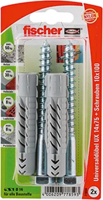 Produktbild von Fischer Universaldübel-Set UX 14.0 x 75 mm - 2 Stück