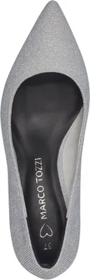 Produktbild von MARCO TOZZI Damen Pumps elegant mit spitzer Form und Queenie Absatz 2-22301-44, Größe:37 EU, Farbe:Silber