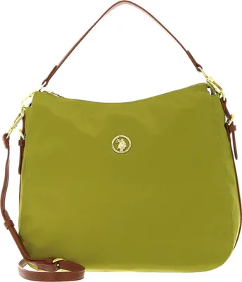 Produktbild von U.S. POLO ASSN. Schultertasche Houston Hobo Bag Green / Tan hellgrün