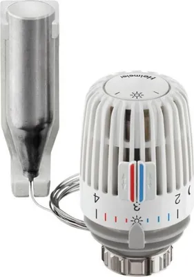 Obrázek produktu pro IMI Heimeier Thermostatkopf, Standard K-Kopf m. Fernf. weiß Kapillarrohr 2 m