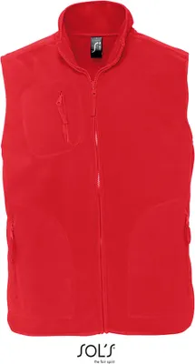 Immagine prodotto di SOLs 51000 | Gilet in pile Norvegia - Colore: Rosso - Taglia: L