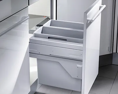 Produktbild von HAILO 3610-47 Abfallsorter 38 (2x19) Liter EURO CARGO S-45/2 für 45 cm Schrankbreite