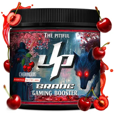 Produktbild von UP-GRADE Energy Drink Pulver – Fokus & Energie – 200mg Koffein, L-Tyrosin, Taurin, Vitamine & Magnesium – 40 Portionen (400g)