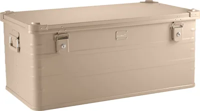 Produktbild von ALUBOX 141-Liter Alukiste in Beige-Sandfarbe Transportbox