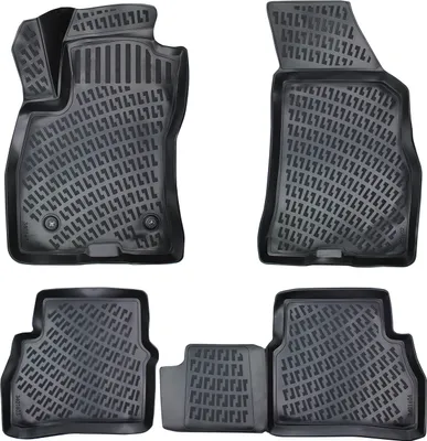 Produktbild von Rizline Gummimatten kompatibel mit Fiat Doblo 2.Gen Typ 263 2010 - 2022 Autofußmatten Auto Allwetter