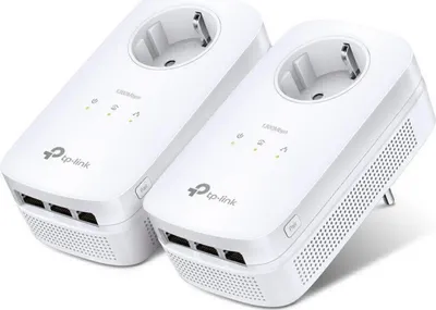 Image de TP-LINK Adaptateur CPL AV1200 Gigabit KIT avec prise frontale et 3 ports LAN (TL-PA8030P KIT)