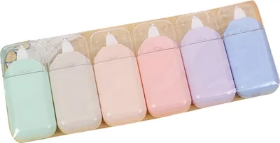 Produktbild von 6-teiliges transparentes Korrekturband, sanft gleitend, tragbares 2-in-1-Schreibkorrekturwerkzeug, starke Abdeckung, Schreibkorrektur für Schüler, Schul- und Bürobedarf