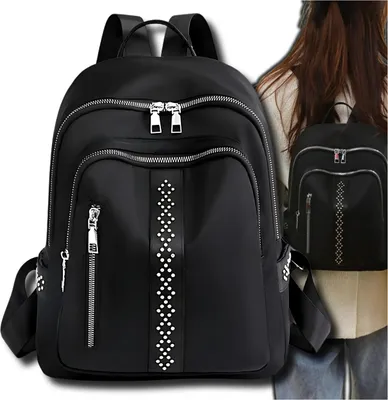 Produktbild von EDIBAZZAR | Damenrucksack elegant urban schwarz boho