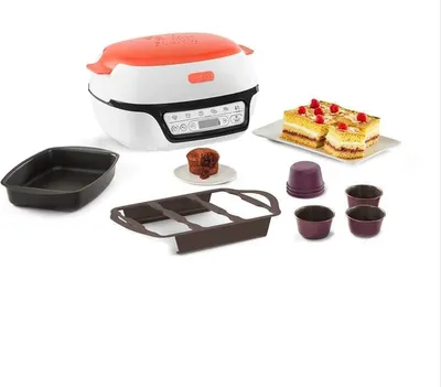 Produktbild von Cake Factory TEFAL: Toaster mit 6 Programmen, schwarz/orange