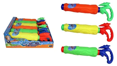 Produktbild von 6 Stück Water Shooter 34 cm – 3-fach sortiert im Display Wasserpistolen