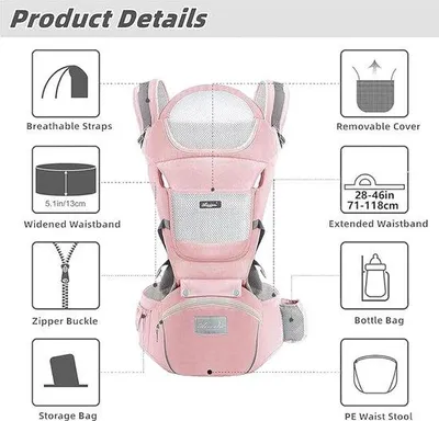 Produktbild von Famanu Babydragetasche - Ergonomisch, Atmungsaktiv, 6 Tragevarianten