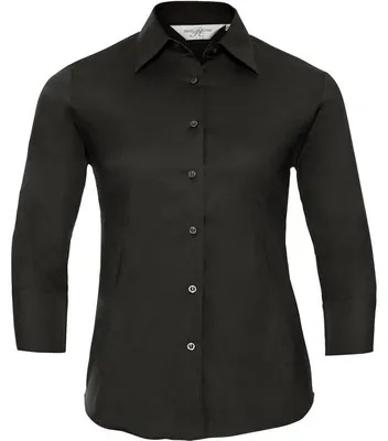 Obrázok produktu pre Dámska košeľa, dlhé rukávy - Russell LS FITTED SHRT/W - black - veľkosť M