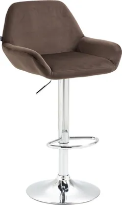 Produktbild von Barhocker Braga Samt chrom braun
