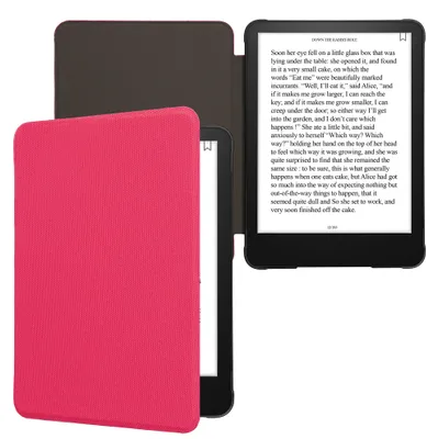 Produktbild von kwmobile Hülle kompatibel mit Amazon Kindle Paperwhite (2024)/Colorsoft - Nylon eReader Schutzhülle Cover Case - Rosa