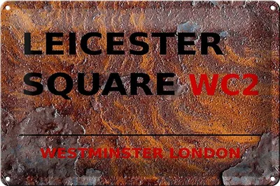 Produktbild von Blechschild London 30x20cm Westminster Leicester Square WC2