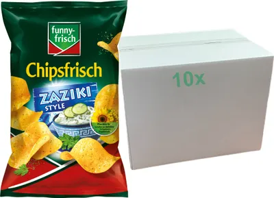 Produktbild von Funny-Frisch Chipsfrisch Zaziki (10x150g Packung)