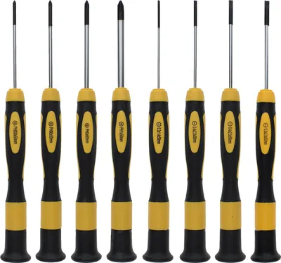 Produktbild von NOREX Präzisionsschraubendreher Set magnetisch | Schlitz Kreuz Mini Schraubendreher Set | Feinmechaniker kleine Schraubenzieher Set