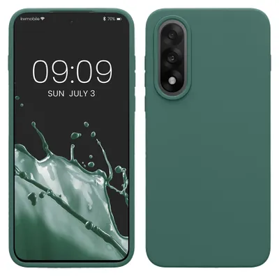 Produktbild von kwmobile Handyhülle für OnePlus Nord 5 Hülle - Case Silikon - Kabelloses Laden - Schutzhülle Cover in Tannengrün