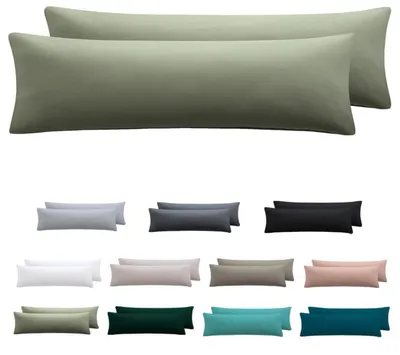 Immagine prodotto di Cuscini per chi dorme su un lato, rivestimento 40 x 145 cm, color salvia, set da 2