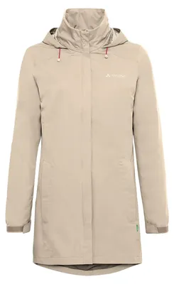Produktbild von VAUDE Damen Regenjacke Escape Parka, wasserdichter Regen-Parka, atmungsaktiv und winddicht, linen, 44