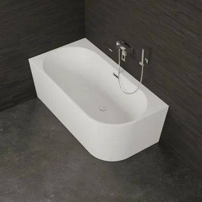 Produktbild von Freistehende Badewanne  Capri 150 links weiß  150 x72 x58 cm