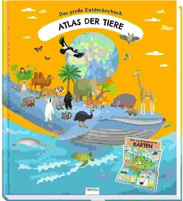 Produktbild von Trötsch Kinderatlas Das große Entdeckerbuch Atlas der Tiere