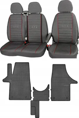 Obrázek produktu pro Sada potahů sedadel a rohoží pro VW T6 (2015–2022) na míru
