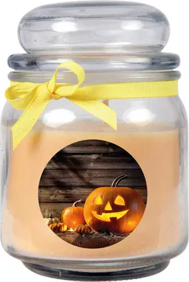 Produktbild von HS Candle "Halloween" Duftkerze im Bonbonglas - viele Motive zur Auswahl, Ideale Herbstdeko