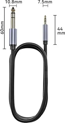Immagine prodotto di INF Cavo Audio Schermato 3.5mm a 6.5mm per Mixer, Chitarra, Tastiera 1,5 milioni