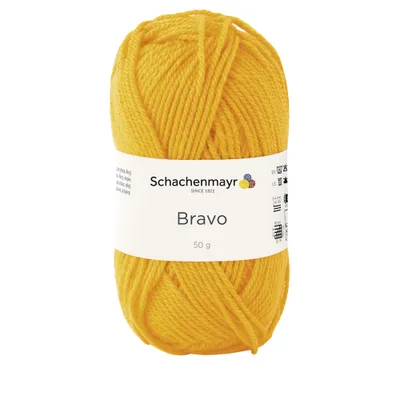 Image de Schachenmayr Bravo, 50 g jaune, fils à tricoter à la main
