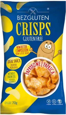 Zdjęcie produktu dla Bezglutenowe chipsy paprykowe 70g