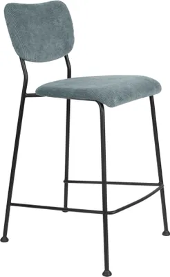 Produktbild von 2er Set Zuiver Benson Barhocker Stahl/Polyester 64,5 cm