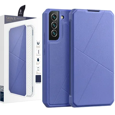 Produktbild von DUX DUCIS Skin X Holster Case Cover mit Flip für Samsung Galaxy S22+ (S22 Plus) Blau