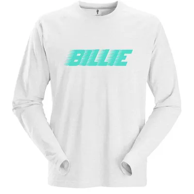 Obrázek produktu pro Billie Eilish Racer Logo Tričko s dlouhým rukávem White M