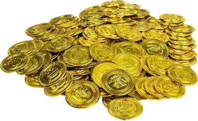 Produktbild von Goldmünzen Spielgeld - Piratenschatz | 144 Stück