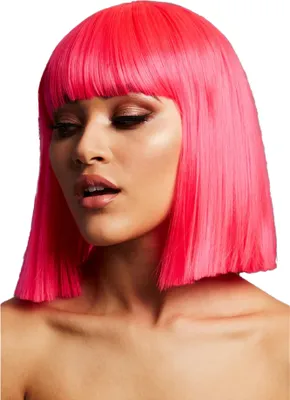 Produktbild von Fever - "Lola" Perücke für Damen SM1229 (Einheitsgröße) (Neon-Pink)