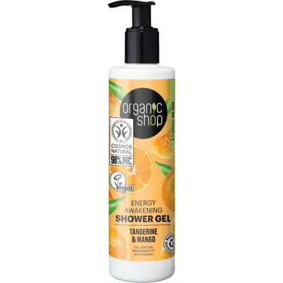 Zdjęcie produktu dla Organic Shop Energetyzujący żel pod prysznic Tangerine & Mango, 280 ml