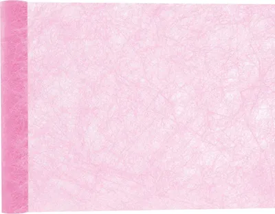 Produktbild von Vlies Tischläufer mit Faser, 30cm x 5m, Tischdeko für Hochzeit und Geburtstag, Farbauswahl:rosa