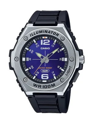 Produktbild von Casio Armbanduhr analog Uhr MWA-100H-2AVEF schwarz blau