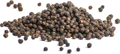 Produktbild von Schwarzer Kampot Pfeffer - ganz - schwarze Pfefferkörner aus Kambodscha - Körner - 30g